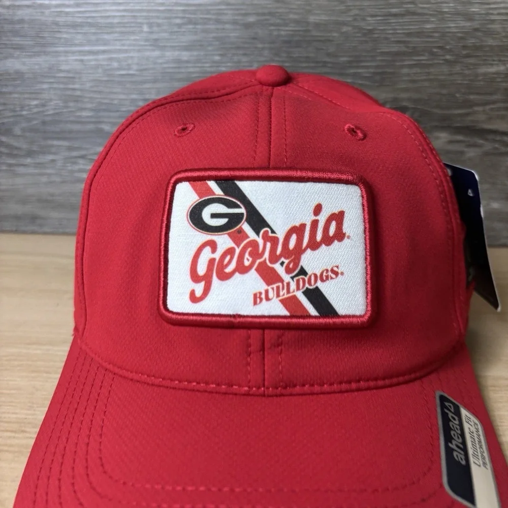 Georgia‎ Bulldogs Hat Cap Strap Back Red Embroidered Adjustable NWT